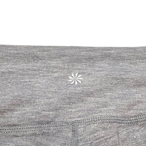 Athleta  Chaturanga High Rise Leggings Gray Stripe - Picture 6 of 11